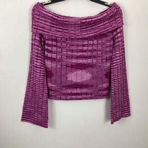 Pretty Damage Off The Shoulder Sweater Size Small NWT